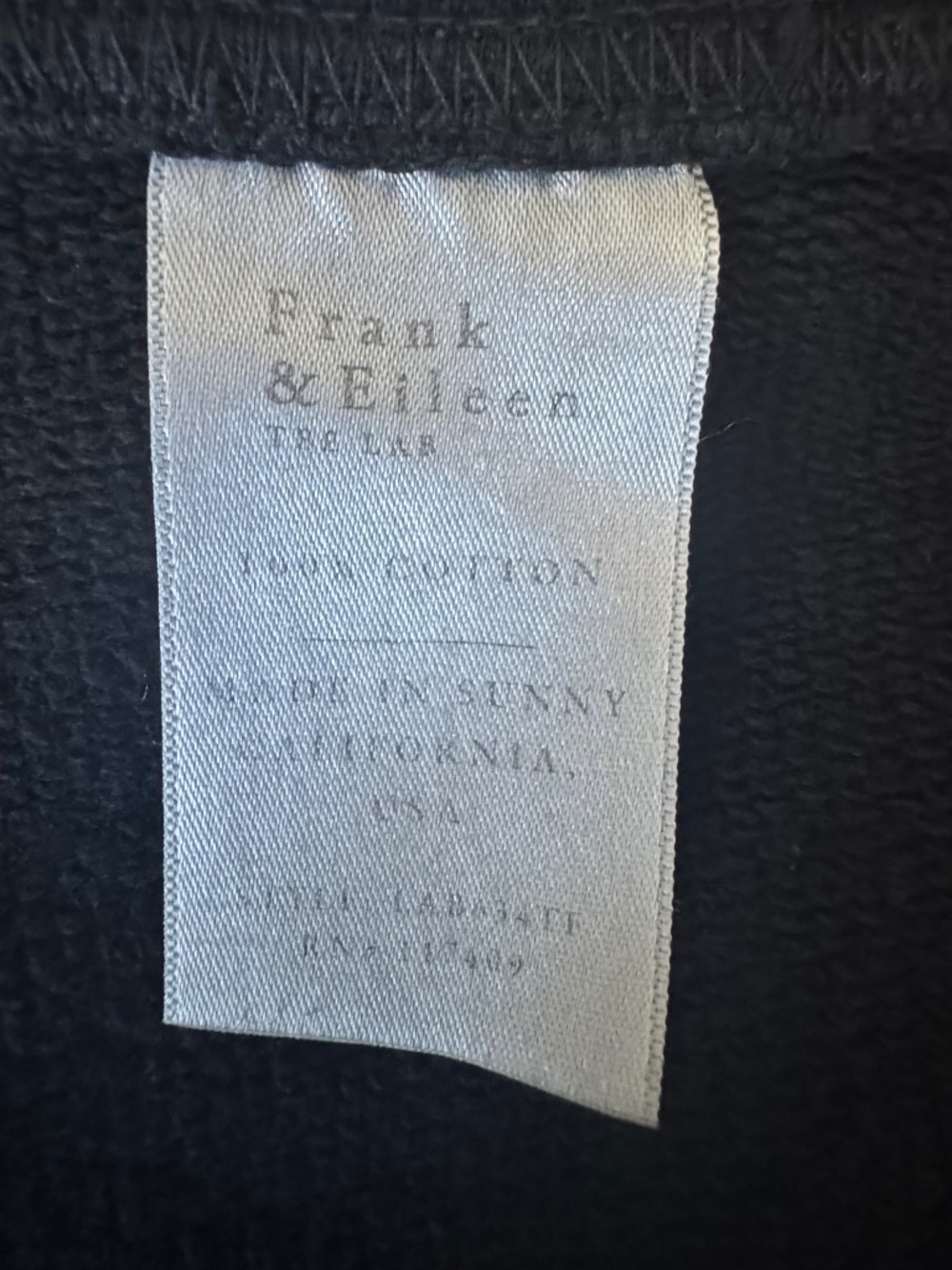 Frank & Eileen Catherine Cropped Sweatpants - S - British Royal Navy - XLNT - Picture 6 of 6